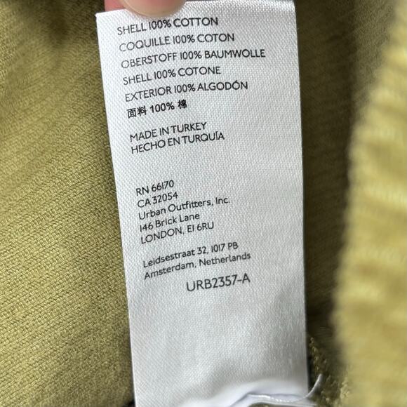 BDG Urban Outfitters Olive Green Corduroy Pleated Mini Skirt Size S - Picture 5 of 5